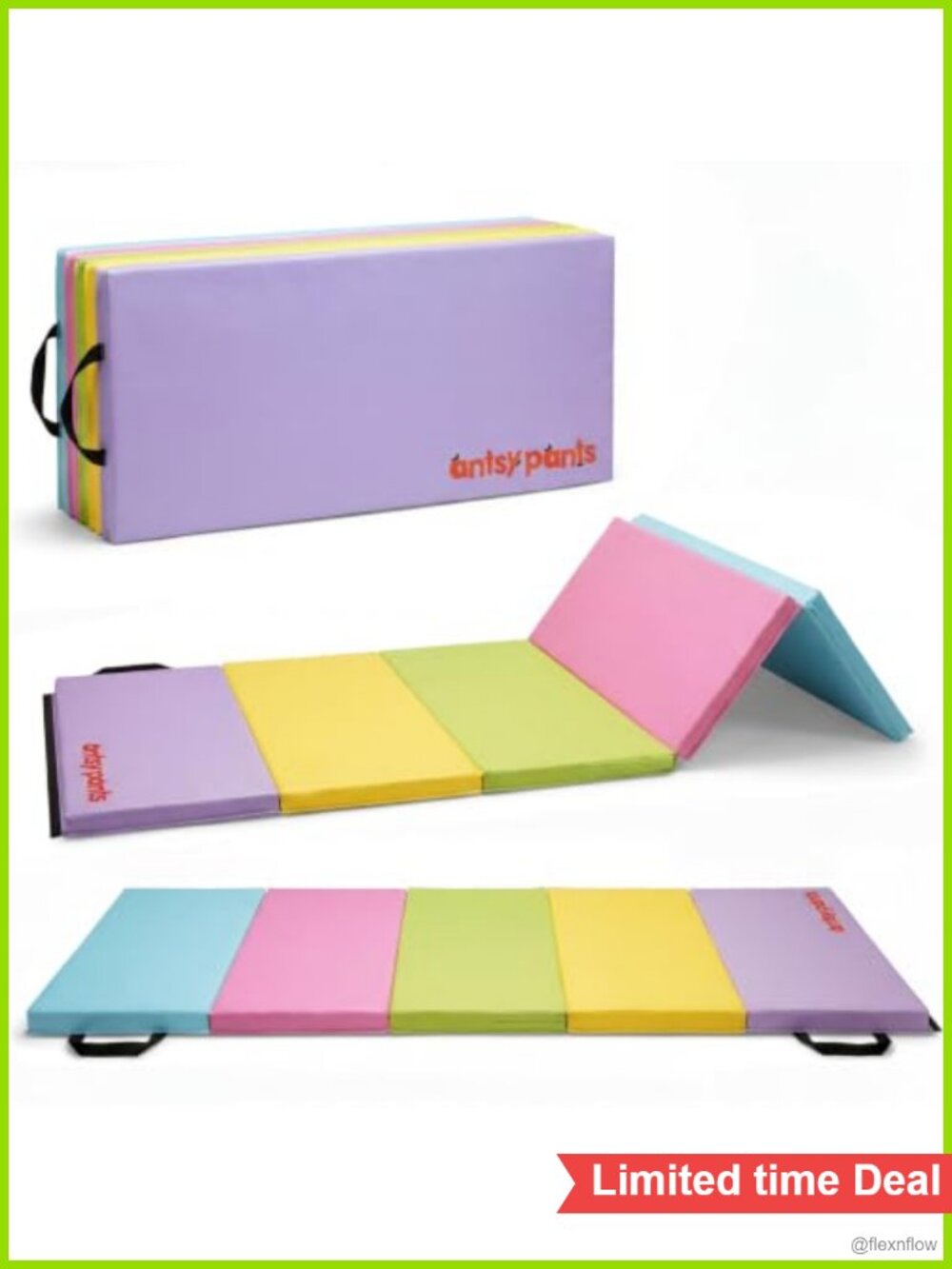 Foldable Gymnastics Tumbling Mat for Kids – Sturdy Foam, Easy to Clean, Portable